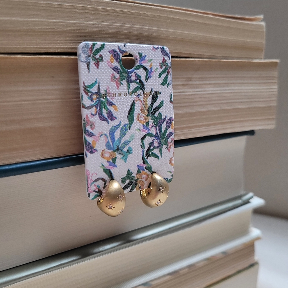 Anthropologie Gold Drop Earrings